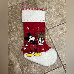 Pottery Barn Kids Disney Mickey Mouse Quilted Christmas Stocking